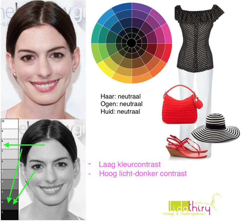 Zo hoog kan het contrastniveau in je outfit zijn (1)-www.lidathiry.nl Een laag kleurcontrast in je uiterlijk en in je outfit