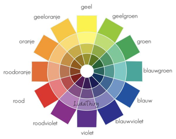 Het Color Wheel is een handig hulpmiddel