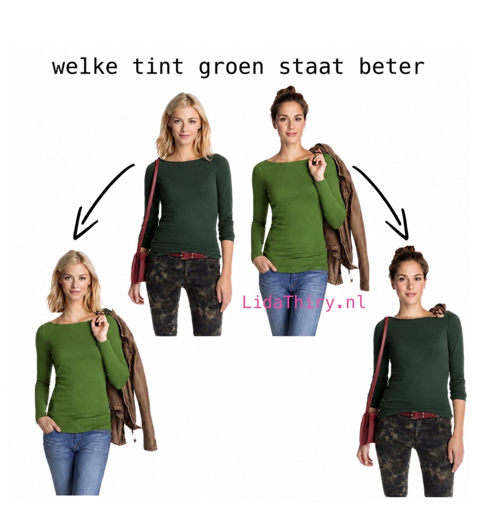 Het verschil tussen warm en koel groen